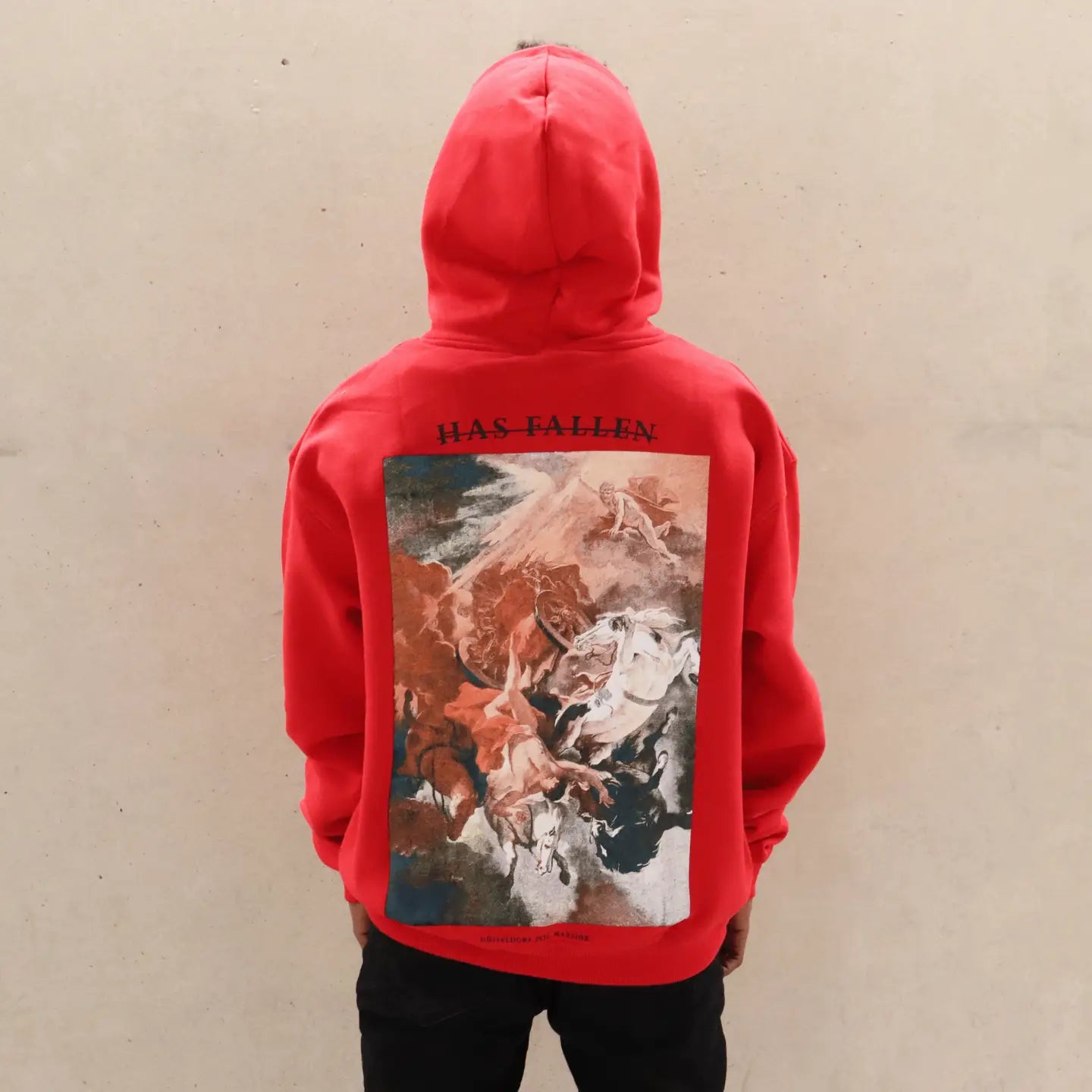 MARSIOR. - FIERY RED HOODIE - FALLEN