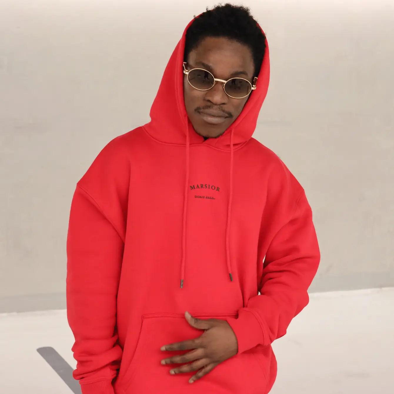 MARSIOR. - FIERY RED HOODIE - FALLEN