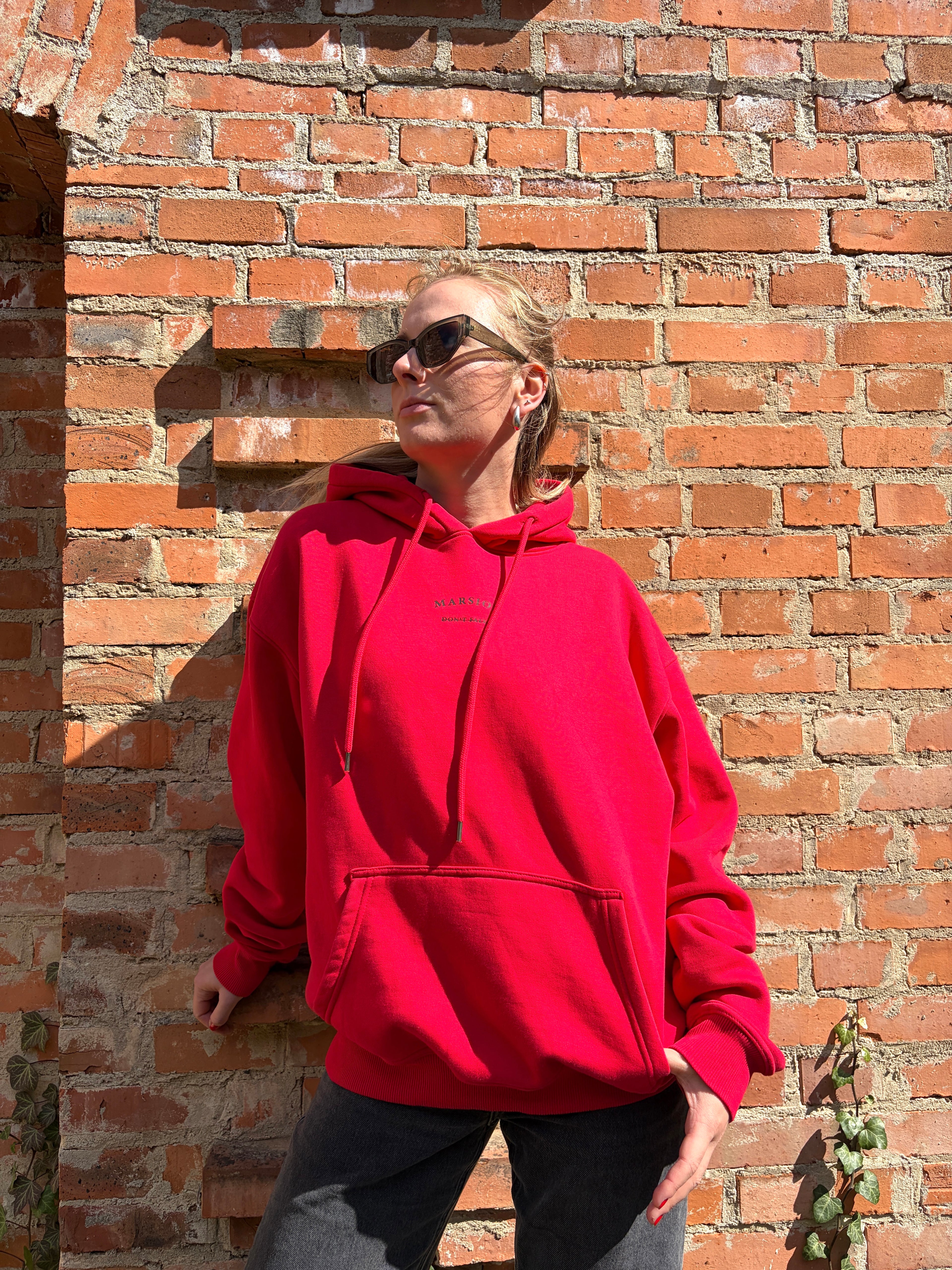 MARSIOR. - FIERY RED HOODIE - FALLEN